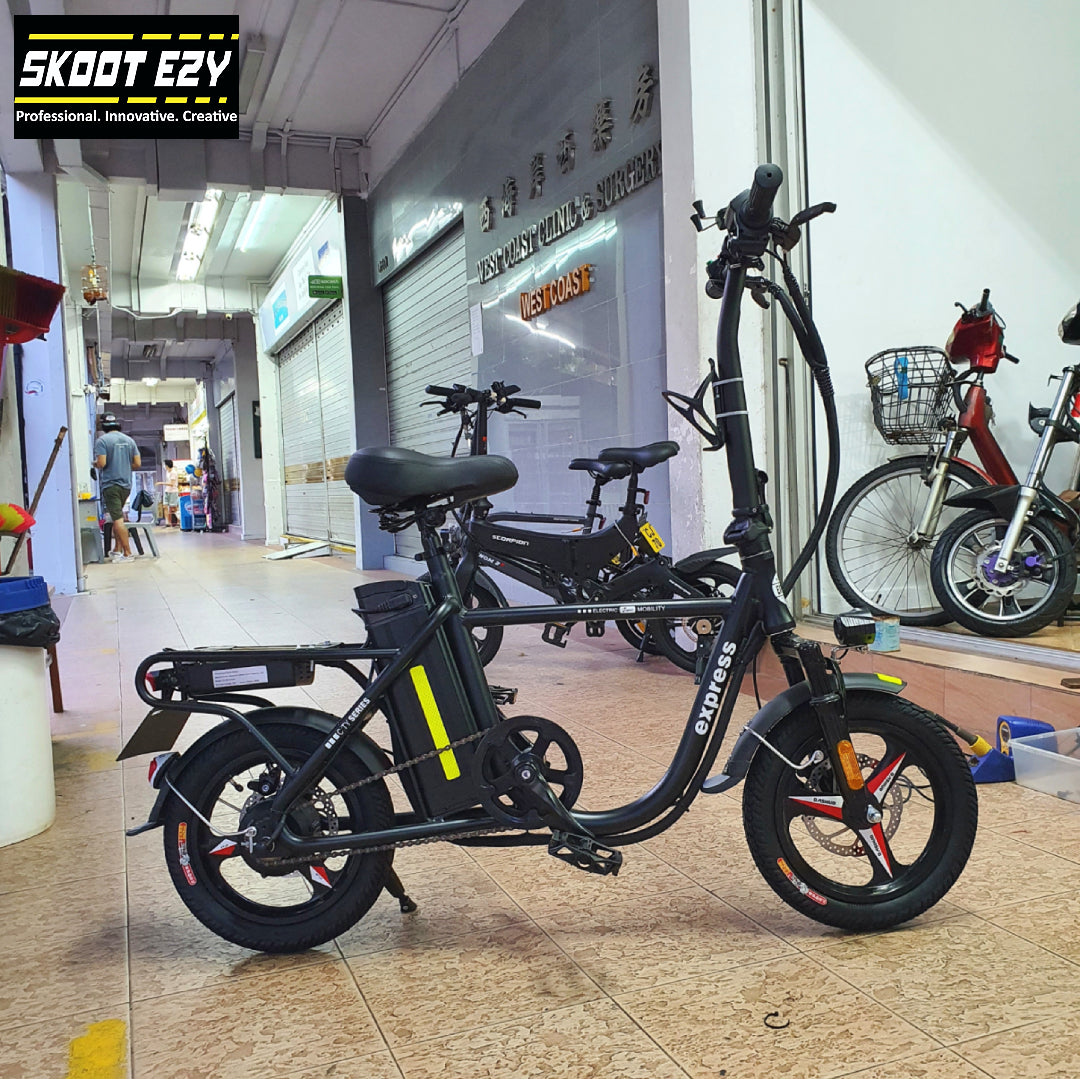 For that smooth ride, a 14 by 2.125-inch tire attached well to an Eco Drive Mini electric bicycle. Allow it to work hard for you while you ride or deliver your goods, giving you peace of mind. For that smooth ride, a 14 by 2.125-inch tire attached well to an Eco Drive Mini electric bicycle. Allow it to work hard for you while you ride or deliver your goods, giving you peace of mind