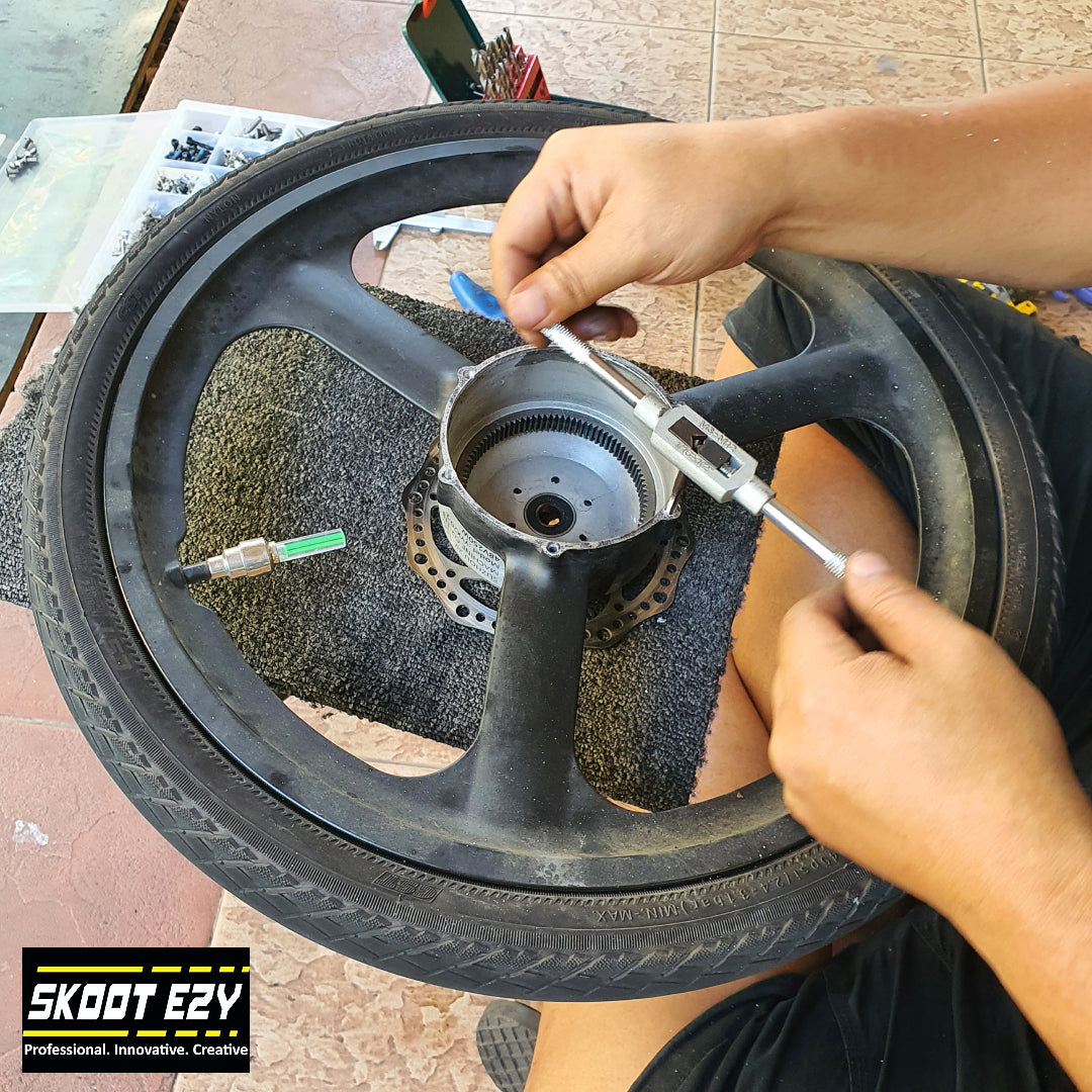 Motor retrofit, motor bearing replacement, adjustment and alignment services