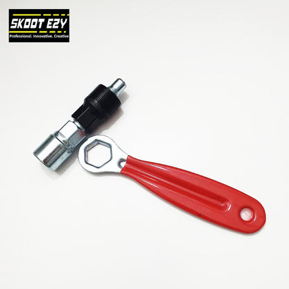 This essential, low-cost crankset opener should be in everyone's home! It's a good thing to have on hand. The most straightforward method for removing or extracting the crankset from your electric bicycle. It's portable. It will take up no space in your storage.