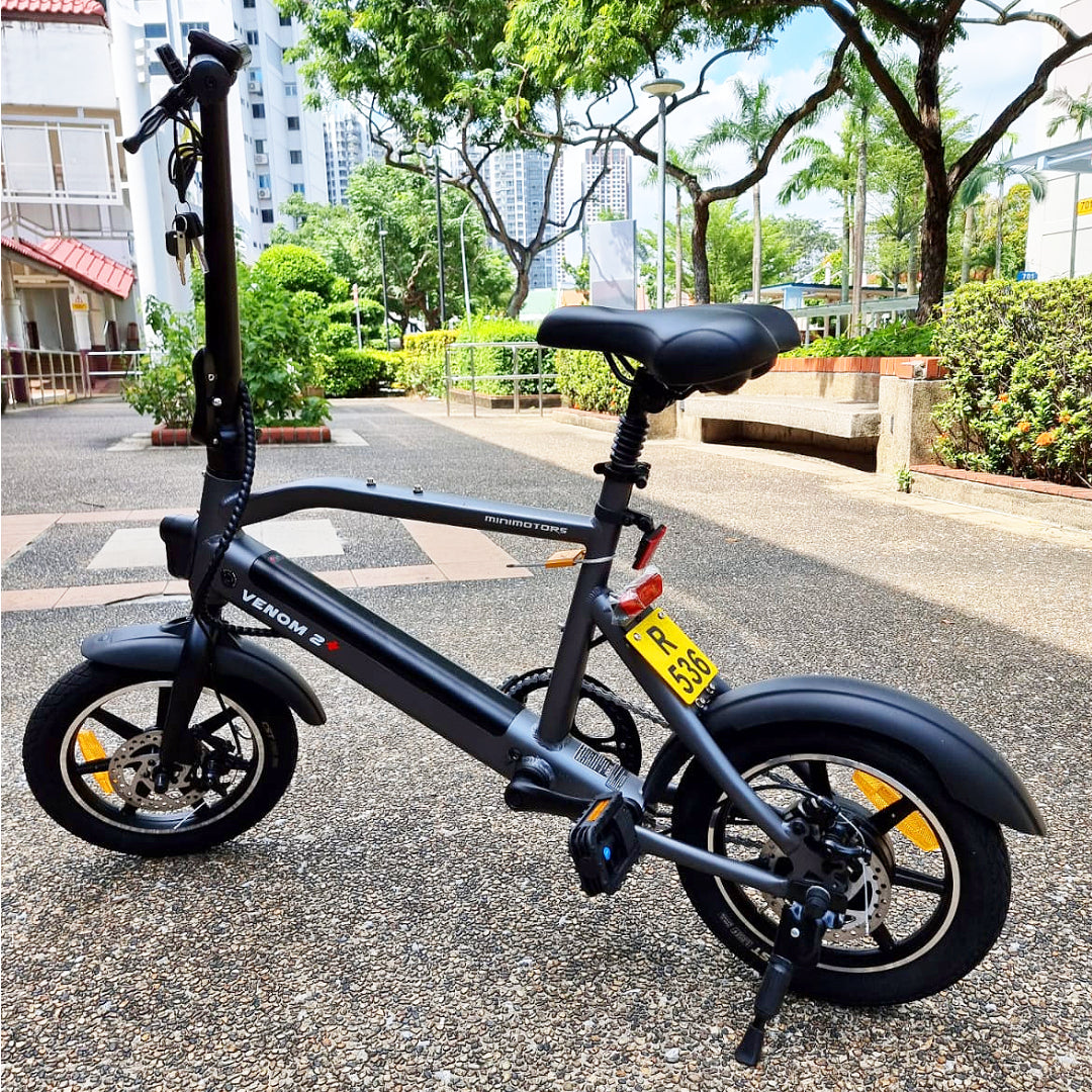 The Venom 2+ e-bike is the newest and most powerful electric bike in our range. It's convenient, comfortable, and environmentally friendly. This top-of-the-line ebike will take you up to 60 kilometers on a single charge